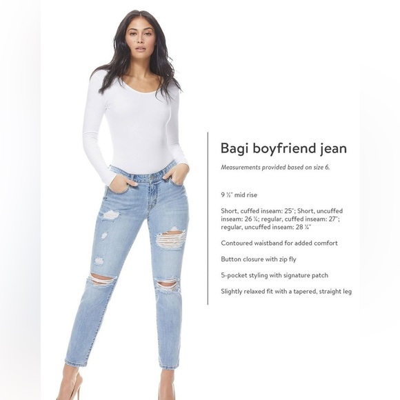 sofia by sofia vergara Denim - Sofia by Sofia Vergara Distressed Ankle Jeans - Blue